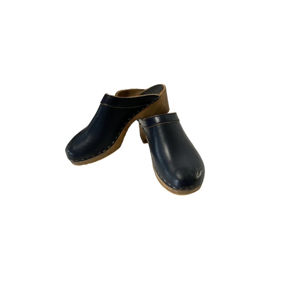 Vintage Holie navy blue Swedish clogs size 37 (6.5 US)